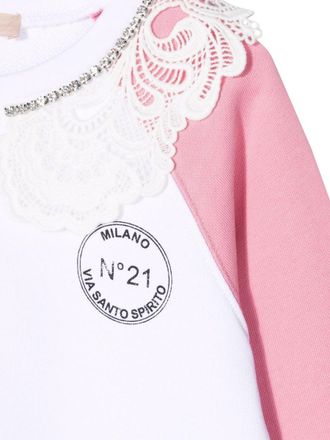 N&deg;21 Cotton Sweatshirt - White