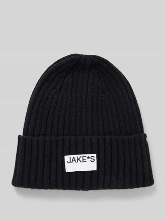 Jake*s Casual Beanie aus Woll-Mix in Black, Gr&ouml;&szlig;e 1