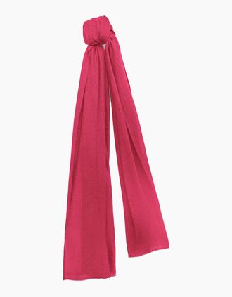 James Lakeland Womens Pink 2-ply Cashmere Scarf
