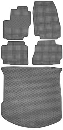 OEM Juego De Alfombrillas De Goma Para Coche Y Maletero Para Ford Mondeo Iv Estate (09.2007-12.2014)