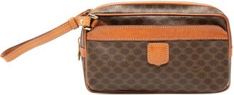 Celine Pre-owned Celine Macadam Coated Canvas Clutch Unisex 8KJA6841J7KEJQUE
