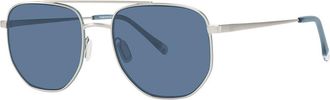 Paradigm Cruz Silver Mens Sunglasses Silver Size 54