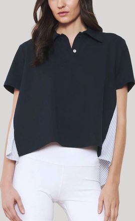 WE-AR4 Womens The Media Polo Shirt In Blue