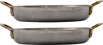 Nicolas Vah&eacute; Presentation Mini-Pfanne, Edelstahl geb&uuml;rstet (2er-Set)