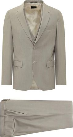 HUGO BOSS H-Houston 3-delig pak - Heren - Business pakken - Grijs - M - Wol - Kostuums
