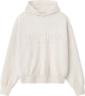 Fear of God Embossed Fear of God Essentials Classic Hoodie Oatmeal Heather 192HO256212F