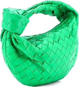 Bottega Veneta BV Jodie Intrecciato Nappa mini-tas - Groen