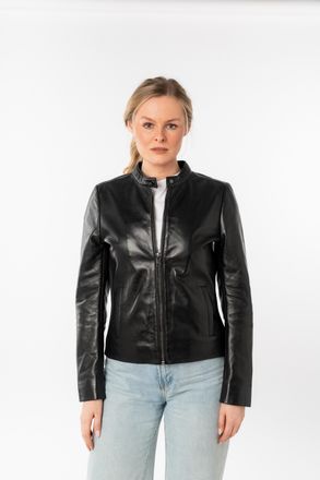 Mauritius Lederjacke MAURITIUS MWMair, Damen, Gr. 4XL, schwarz, Obermaterial: 100% Schafsleder. Futter: 100% Baumwolle. &Auml;rmelfutter: 100% Polyester, unifarben, 