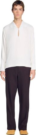Sandro Tunic-effect shirt in White at Nordstrom, Size Xx-Large