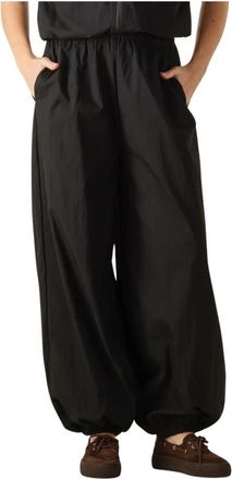 Co'Couture Broeken, Dames, Zwart, XL, Katoen, Acasiacc Balloon LL Pant