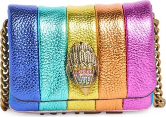 Kurt Geiger Nano Kensington Leather Crossbody Bag in Rainbow Multi at Nordstrom Rack