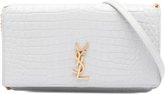 Saint Laurent Pre-owned Saint Laurent Croc Embossed Leather Monogram Cassandre Crossbody Ladies 7G1WCQXEBE2M8UEA