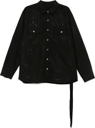 Rick Owens Camicia Jumbo - Nero