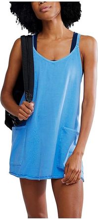 Free People Movement Hot Shot Mini Womens Jumpsuit & Rompers One Piece Riviera Blue : SM (Womens 4-6), Cotton/Spandex