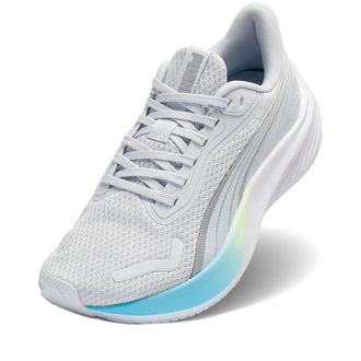 Puma Laufschuh PUMA POUNCE LITE, Gr. 37,5, silber mist, vibrant blau, apple spritz, Textil, Schuhe Laufschuh
