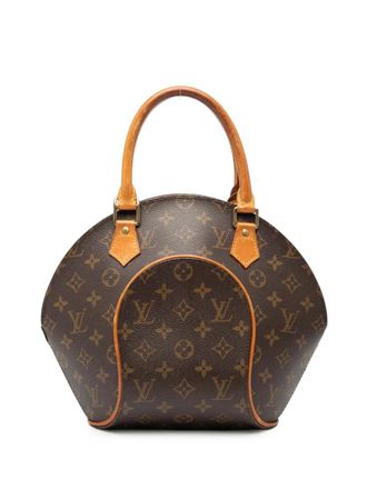 Louis Vuitton Borsa a mano Ellipse PM con monogramma 2002 - Marrone