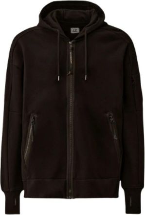 C.P. Company Hoodie met ritssluiting - Heren - Vesten met rits - Zwart - M - Hoodies & sweatvesten