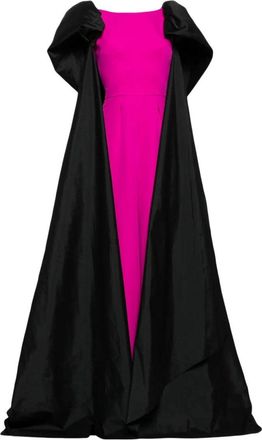 Saiid Kobeisy Cape-Detail Wide-Leg Jumpsuit