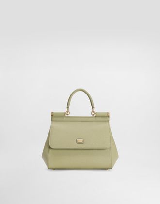Dolce & Gabbana Sicily Medium Handbag - Woman Green Onesize