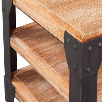 Berkfield Home TV Stand Solid Acacia Wood 140x40x45 cm in Brown | Size: 140 x 40 x 45 cm