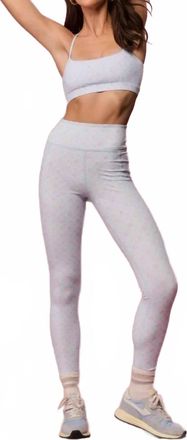 LoveShackFancy Sweetheart Highland Legging In Chapparal Blue