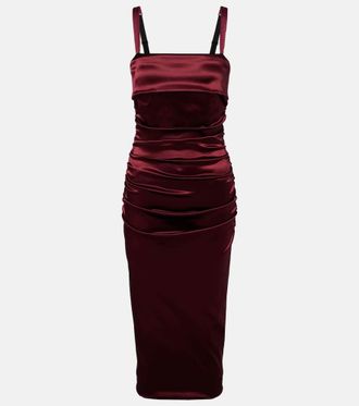 Dolce & Gabbana Draped satin cocktail dress