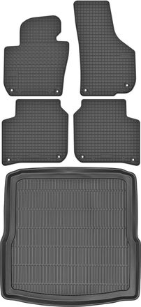 OEM Maletero Max-mat 911916 + Alfombrillas Motohobby 170107 - Skoda Superb Ii Kombi De 2009-2015, Reposapi&eacute;s Av2 Delantero Y Trasero - Instalado