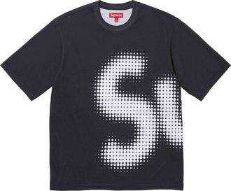 SUPREME Halftone S/S Top Black White SUP-SS24-095