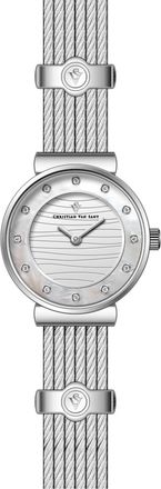 Christian Van Sant Womens Cavo Silver Dial Watch