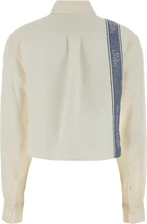 J.W.Anderson Womens Shirt Ivory Linen