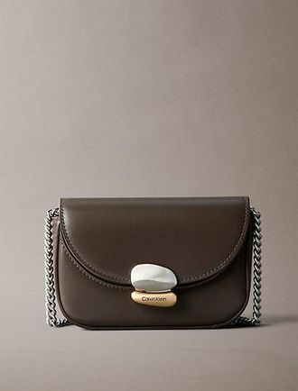 Calvin Klein Mini Bolso Cartera De Piel Con Forma Escultural