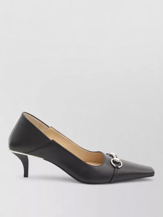 Gucci vittoria leather cone heel pumps