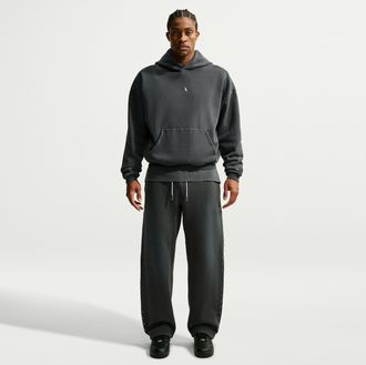 Nike Mens Ja Standard Issue Therma-FIT Fleece Open Hem Basketball Pants in Green | IM5764-317