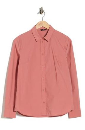 Seven 7 Classic Long Sleeve Button-Up Shirt in Cotton Soft at Nordstrom Rack, Size X-Large