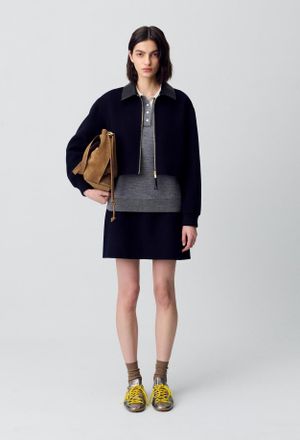 Claudie Pierlot Jupe laine courte droite