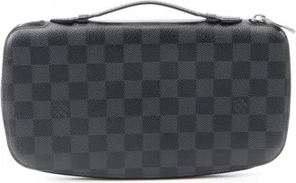 Louis Vuitton Black Damier Graphite Long Wallet (Bi-Fold) (Pre-Owned)