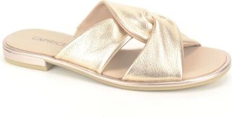 Caprice Schoenen, Dames, Geel, 37 EU, Goud Soepel Kruis Muil O. Plat
