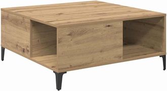 vidaXL Mesa De Caf&eacute; Roble Artesanal 80 X 80 X 36,5 Cm Vidaxl