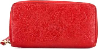 Louis Vuitton Portemonnee met rits met monogramprint - Rood