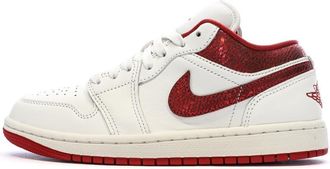 Nike Air Jordan 1 Low SE Womens Shoes (HJ9338-106, Sail/Team Red/Varsity Red), Sail/Team Red/Varsity Red, 8.5 UK