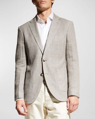 Rodd & Gunn Mens The Cascades Wool-Linen Deconstructed Sport Jacket