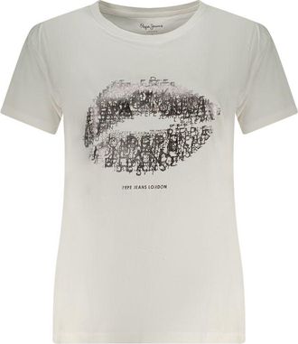 Pepe Jeans London Bianco Katoenen Dames T-Shirt