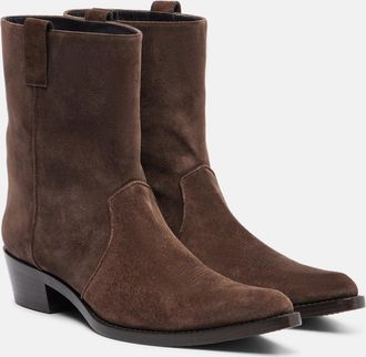 Khaite Clive 35 suede ankle boots
