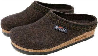 Stegmann Womens Original Cork Wool Clog In Teak