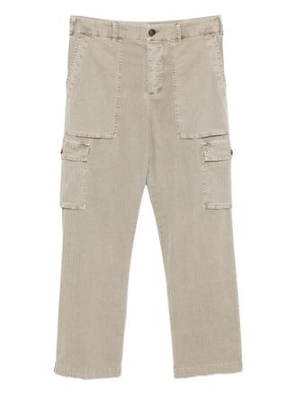 James Perse Broek met visgraatpatroon - Beige