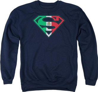 Gildan Superman Mexican Shield Adult Crewneck Sweatshirt