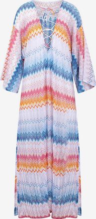 Missoni Zickzack-Strick-Kaftan mit Schn&uuml;rung