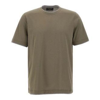 Gran Sasso Crew Neck T-Shirt - male - Gran Sasso - T-Shirts - Green - 2XL - Tops