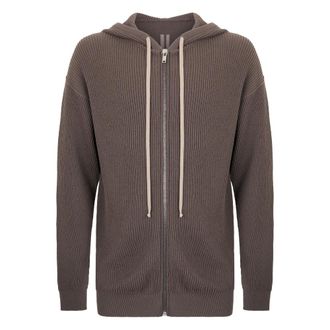 Rick Owens Cardigans, male, Brown, Size: M Sweater with Zipper