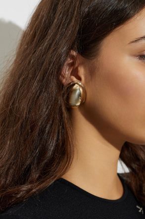 Givenchy Brass Earrings, Womens, Gold